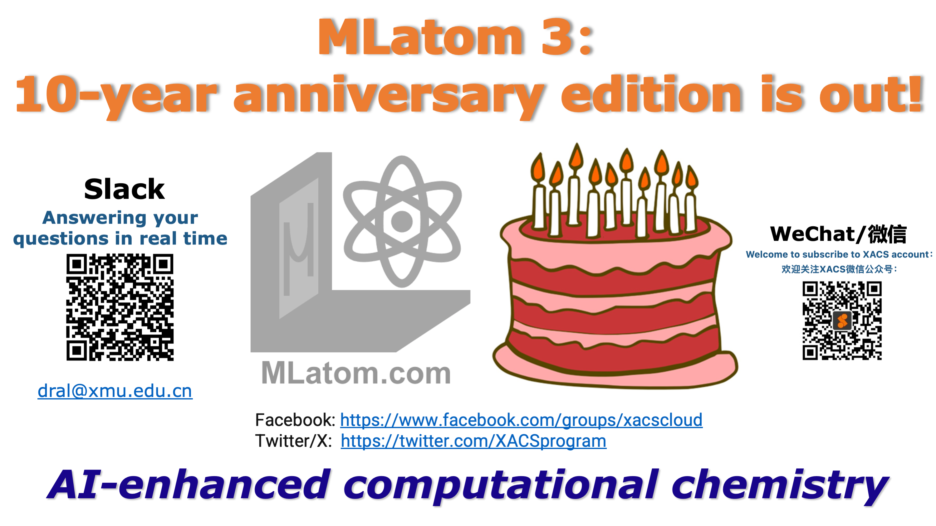 MLatom 3: 10-year anniversary edition is released!